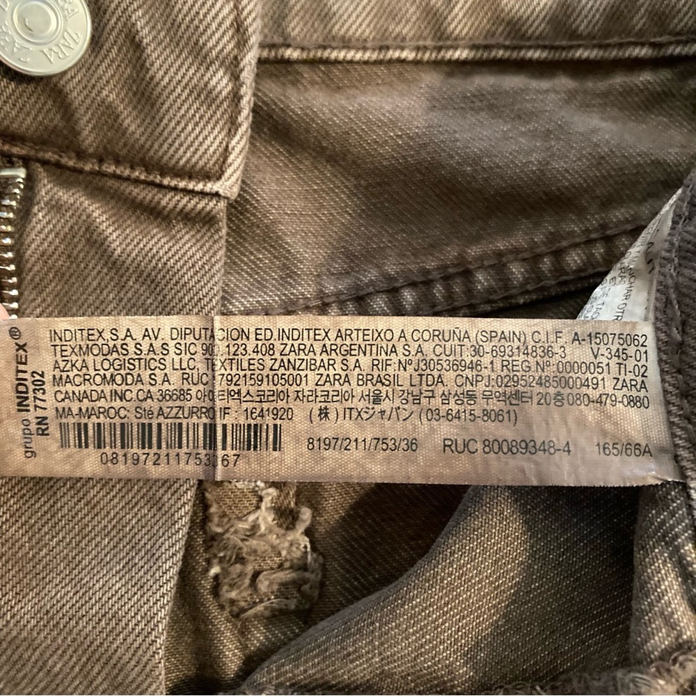 Zara Brown Wide-Leg Jeans - Picture 10 of 14
